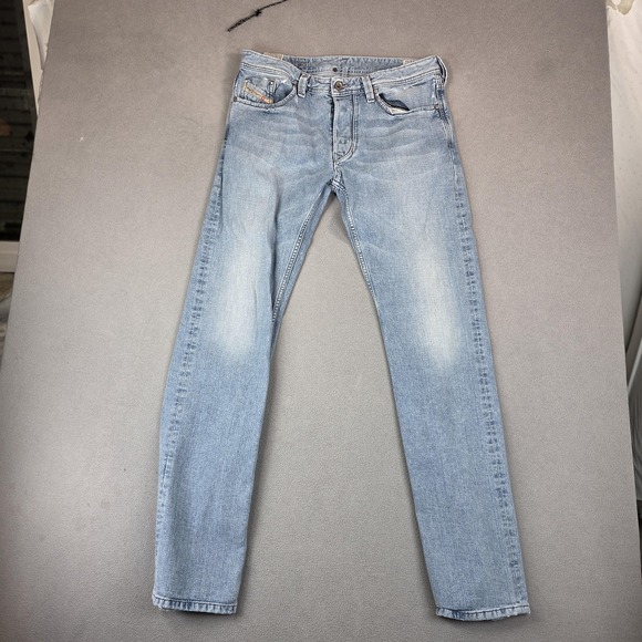 Diesel Jeans Mens 32x34 Light Blue Larkee Regular Denim Wash 0888S Tag 33x34 - Picture 1 of 10